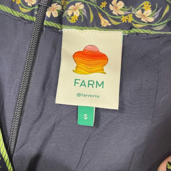 NWOT Farm Rio Flowers Arch Wrap Front Floral Flowers Mini Skirt Size S - Picture 10 of 13